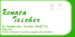 renata teicher business card